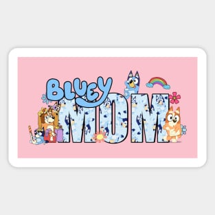 Bluey Mum, Mom, Mothers Sticker